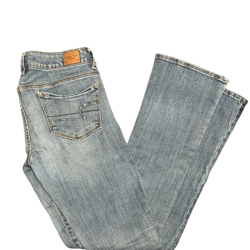 American Eagle Outfitters Light Blue Straight Leg Jeans